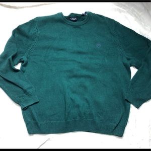 Chaps Hunter Green Scoopneck Sweater size XXL